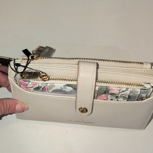 Nanette Lepore Beige Wallet with Floral Accent - Picture 3 of 13